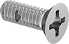 Thread-Locking Stainless Steel Phillips Flat Head Screws