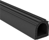 Water- and Weather-Resistant Hollow Foam Rubber Surface-Mount Edge Seals