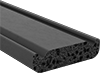 Water- and Weather-Resistant Foam Rubber Surface-Mount Edge Seals