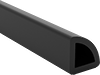 Water- and Weather-Resistant Hollow Foam Rubber Surface-Mount Edge Seals