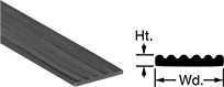 Image of Product. Front orientation. Contains Annotated, MultipleImages. Edge Seals. Water- and Weather-Resistant Foam Rubber Surface-Mount Edge Seals, Style C.
