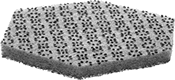 Image of Product. Front orientation. Scouring Pads. Heat-Resistant Scouring Pads, Dual-Abrasion Hex.
