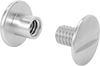 Aluminum Low-Profile Binding Barrels and Screws