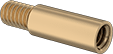 Image of Product. Front orientation. Binding Barrels. Extensions for Low-Profile Binding Barrels, Brass.