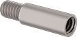 Image of Product. Front orientation. Binding Barrels. Brass Low-Profile Binding Barrels and Screws, 6061 Aluminum, Extensions.