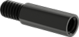 Image of Product. Front orientation. Binding Barrels. Brass Low-Profile Binding Barrels and Screws, Anodized 6061 Aluminum, Extensions.