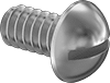 Aluminum Round Head Slotted Screws