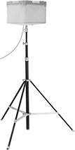 Image of Product. Front orientation. Portable Work Lights. Large-Area Plug-In Portable Floodlights, Style A.