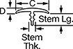 Image of Attribute. Front orientation. Contains Annotated. Plastic Edge Trim, Style 15.