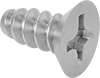 Stainless Steel Phillips Flat Head Blunt Screws for Sheet Metal