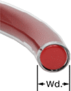 Image of Attribute. Front orientation. CrossSection view. Contains Annotated. O-Rings. Low-Temperature Chemical-Resistant FEP-Encapsulated Silicone O-Rings.