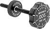 Image of Product. Front orientation. Indicating Knobs. Threaded-Stud Precise-Control Indicating Knobs, Six-Arm Grip.