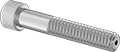 Image of Product. Back orientation. Socket Head Screws. Venting Socket Head Screws, Partially Threaded.