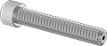 Image of Product. Back orientation. Socket Head Screws. Venting Socket Head Screws, Fully Threaded.