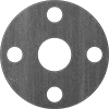 High-Temperature Buna-N/Graphite Pipe Gaskets with Bolt Holes
