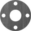 High-Temperature Buna-N/Graphite Pipe Gaskets with Bolt Holes