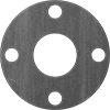 High-Temperature Buna-N/Graphite Pipe Gaskets with Bolt Holes
