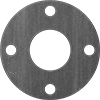 High-Temperature Buna-N/Graphite Pipe Gaskets with Bolt Holes