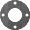 High-Temperature Buna-N/Graphite Pipe Gaskets with Bolt Holes