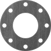 High-Temperature Buna-N/Graphite Pipe Gaskets with Bolt Holes