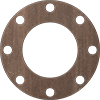 High-Temperature Buna-N/Graphite Pipe Gaskets with Bolt Holes