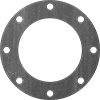 High-Temperature Buna-N/Graphite Pipe Gaskets with Bolt Holes