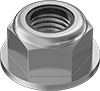 Medium-Strength Steel Nylon-Insert Flange Locknuts—Grade F