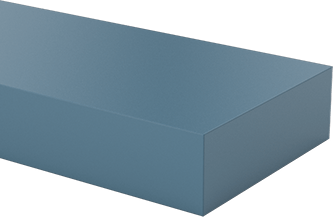 Image of Product. Front orientation. Glass-Filled Slippery UHMW Polyethylene, Abrasion-Resistant, 1/4" Thick, 3/4" Wide, 5 Feet Long.
