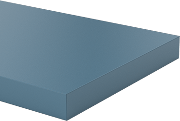 Image of Product. Front orientation. Glass-Filled Slippery UHMW Polyethylene, Abrasion-Resistant, 1/4" Thick, 2" Wide, 5 Feet Long.
