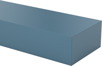 Image of Product. Front orientation. Glass-Filled Slippery UHMW Polyethylene, Abrasion-Resistant, 3/8" Thick, 3/4" Wide, 5 Feet Long.