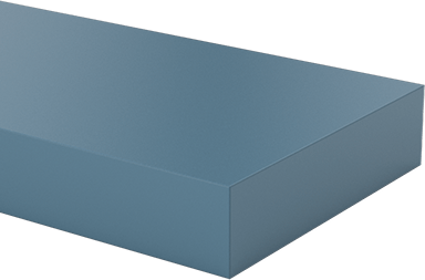 Image of Product. Front orientation. Glass-Filled Slippery UHMW Polyethylene, Abrasion-Resistant, 1/2" Thick, 2" Wide, 5 Feet Long.