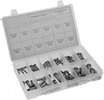 Image of Product. Front orientation. Shoulder Screws. Stainless Steel Hex-Drive Shoulder Screw Assortments.