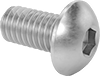 Thread-Locking Stainless Steel Button Head Hex-Drive Screws