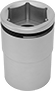 Image of Product. Bottom orientation. Sockets. Fastener-Holding 6-Point Sockets.