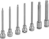 Image of Product. Front orientation. Bit Sockets. Fastener-Holding Hex Bit Socket Sets .