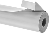 Image of Product. Front orientation. Pipe Insulation. Clean Room Lightweight Melamine Foam Pipe Insulation, Slit Tubes.