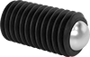 Easy-Adjust Steel Ball-Tip Set Screws