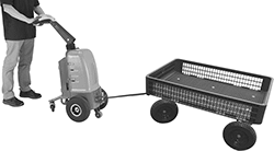 Image of ProductInUse. Front orientation. Trailer Movers. Electric Tuggers.