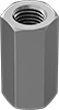 Metric Low-Strength Steel Coupling Nuts