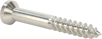 Image of Product. Back orientation. 316 Stainless Steel Phillips Screws for Plywood and OSB, Flat Head, Number 10 Size, 1-1/2" Long.