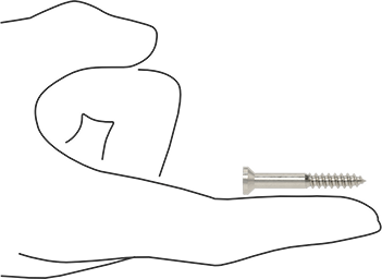 Image of Product. Side1 orientation. Contains SizingReference. 316 Stainless Steel Phillips Screws for Plywood and OSB, Flat Head, Number 10 Size, 1-1/2" Long.
