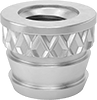 Tapered Heat-Set Threaded Inserts For Plastic