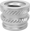 Tapered Heat-Set Threaded Inserts For Plastic