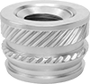 Tapered Heat-Set Threaded Inserts For Plastic