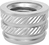 Tapered Heat-Set Threaded Inserts For Plastic