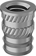 Image of Product. Front orientation. Threaded Inserts. Tapered Heat-Set Threaded Inserts For Plastic.