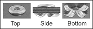Image of ProductInUse. Installed. Front orientation. Contains Annotated, Border, MultipleImages. Rivets. High-Strength Blind Rivets for Soft Materials.