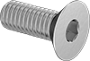 Metric 18-8 Stainless Steel Hex Drive Flat Head Screws