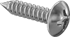 Stainless Steel Oversized Phillips Rounded Head Screws for Sheet Metal