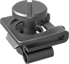 Rounded Head Quarter-Turn Captive Panel Screws with Clip-On Nut
